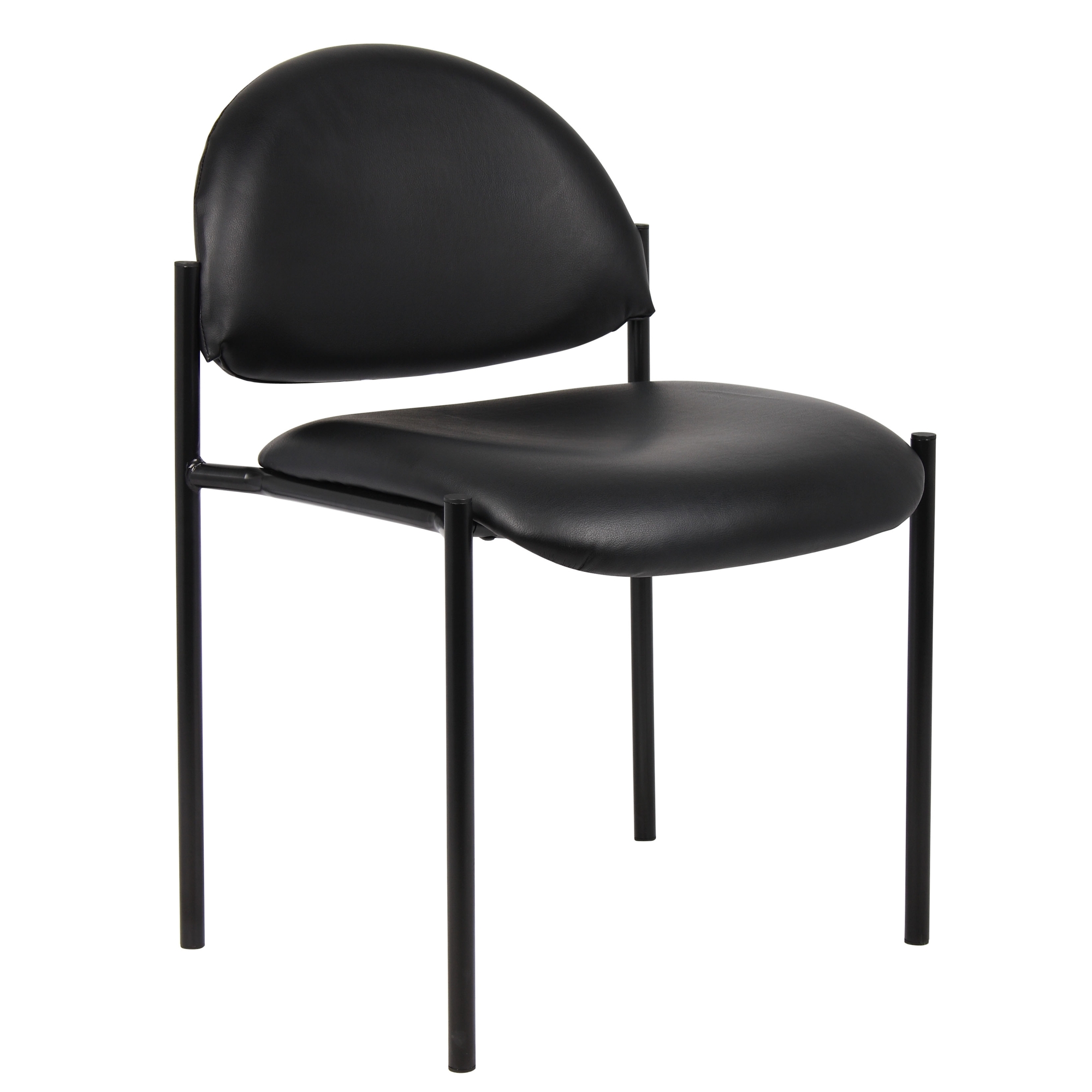 Norstar BOSS, Diamond Stacking Chair In Black Caressoft, Included (qty.) 1 Model# B9505-CS